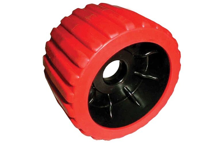 Wobble Roller Poly 72x110mm x 22mm Bore Red Black