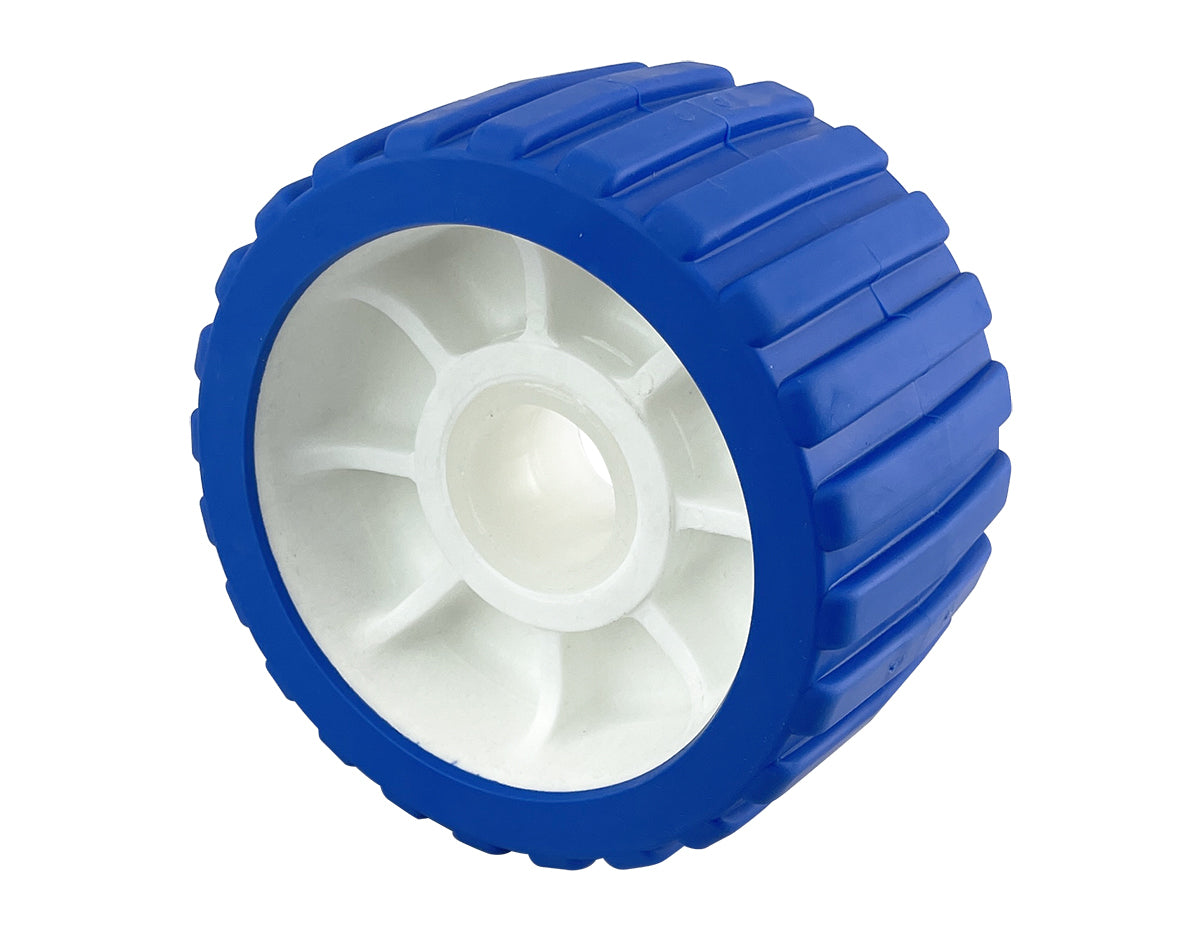 Heavy Duty Wobble Roller Blue White 73x125x 26mm Bore