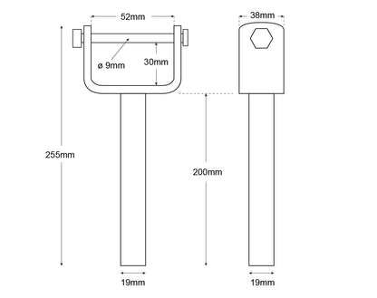 Stem Bracket for Wobble Roller Assembly