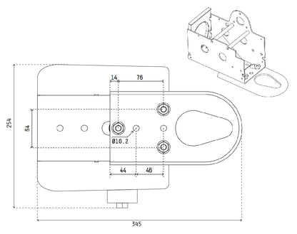 Atlantic Cadet Electric Trailer Winch 900kg (2000lb)