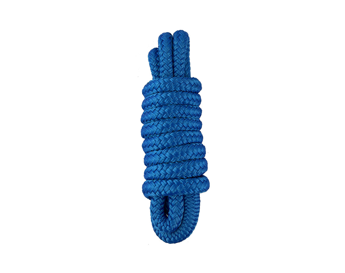 Double Braided Fender Lanyard Blue 10mm x 1.8m