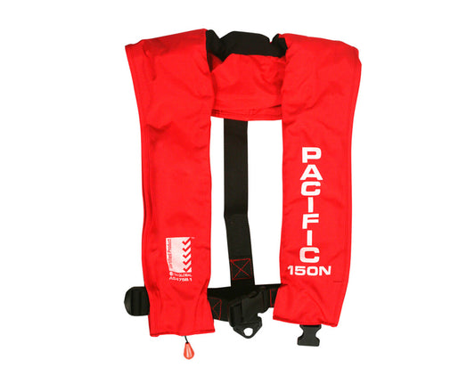 Pacific 150 Manual Inflatable Lifejacket Red