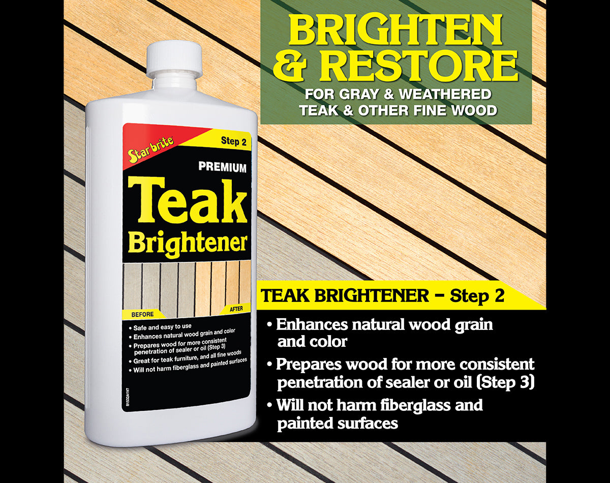 Premium Teak Care Kit with 3 x 473ml Bottles