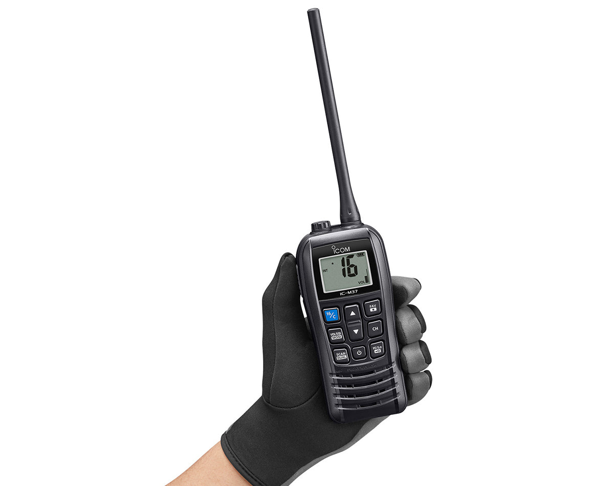 Handheld VHF Radio Transceiver Float’n Flash IC-M37E 700mW