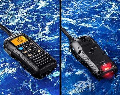 Handheld VHF Radio Transceiver Float’n Flash IC-M37E 700mW