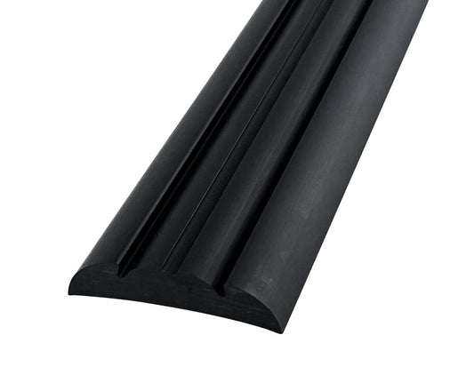 Gunwale Rub Rail Rigid PVC 38mm x 3.65m Black (C) BODY ONLY