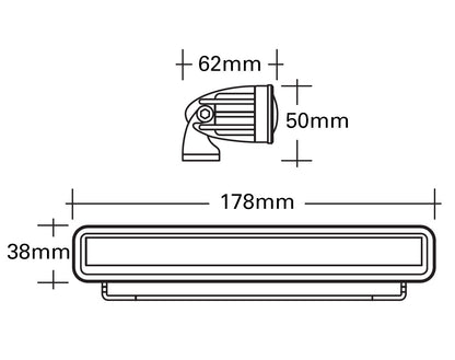 Narva Navigata LED Marine Light Bar 178mm White