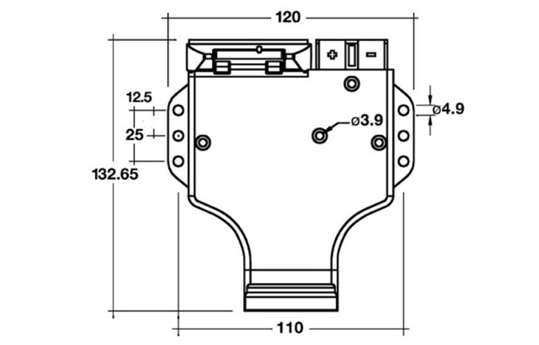 Narva 7 Pin Flat Trailer Plug with Heavy Duty Connector