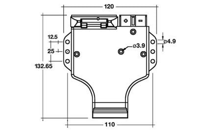 Narva 7 Pin Flat Trailer Plug with Heavy Duty Connector