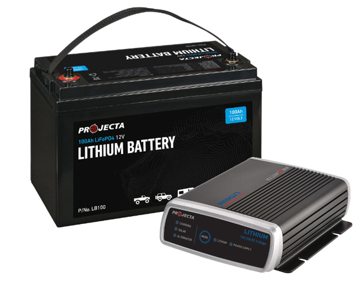 Projecta Lithium Battery 100A with DC Charger Kit