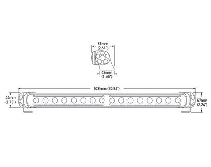 Hella Marine Sea Hawk-470 LED Pencil Beam with Edge Light