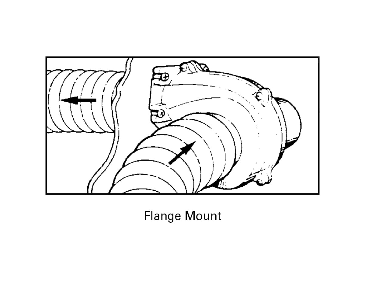 Heavy Duty Blower Flange Mount 75mm 12V or 24V