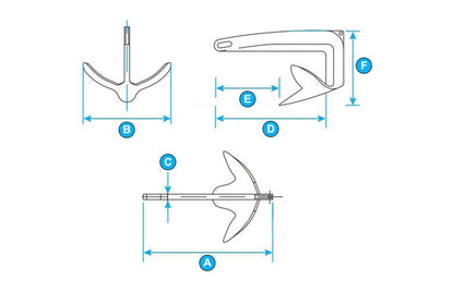 Anchor - Claw Stainless Steel