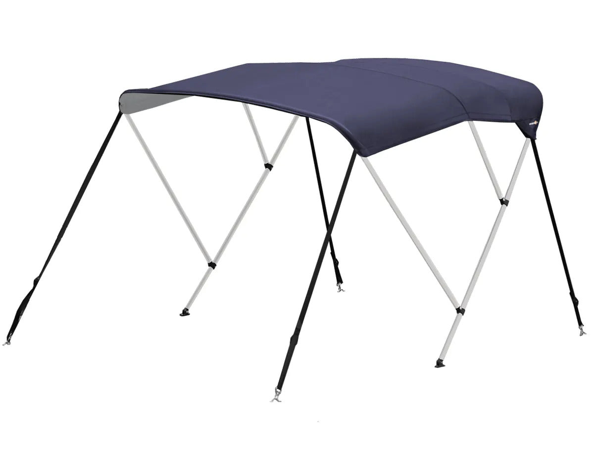 Oceansouth Bimini 3 Bow Aluminium Frame Blue or Grey Top Length 1.83m