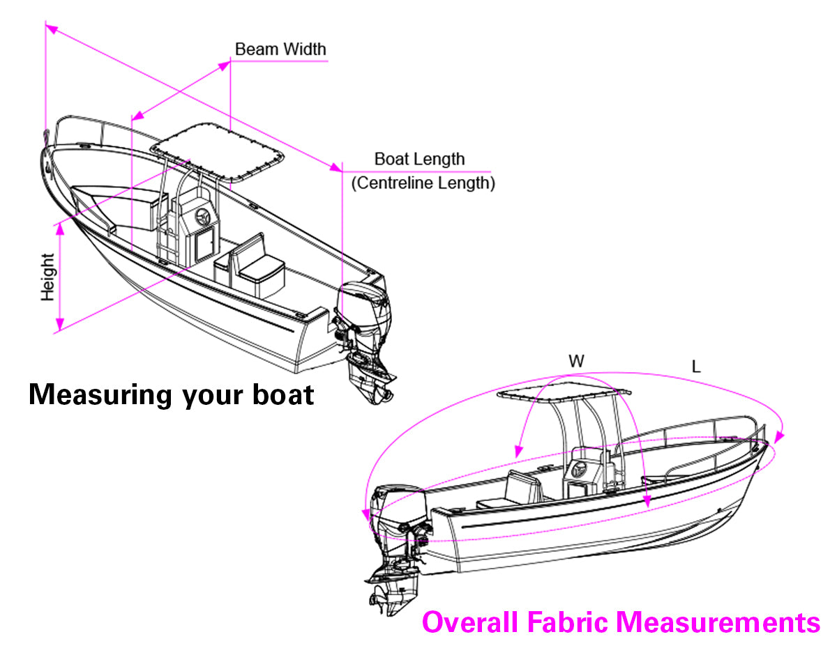 Oceansouth T-Top Boat Storage and Slow Towing Cover