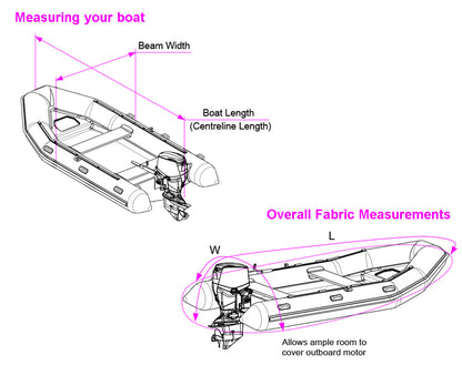 Oceansouth Inflatable Boat Storage & Towing Cover