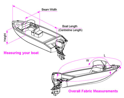 Oceansouth Runabout Boat Storage & Towing Cover