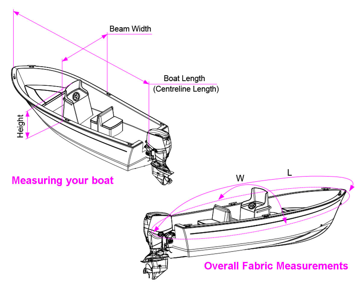 Oceansouth Centre Console Boat Storage & Towing Cover