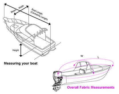 Oceansouth Jumbo Boat Storage & Slow Towing Cover