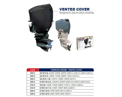 Oceansouth Vented Outboard Cover for Evinrude