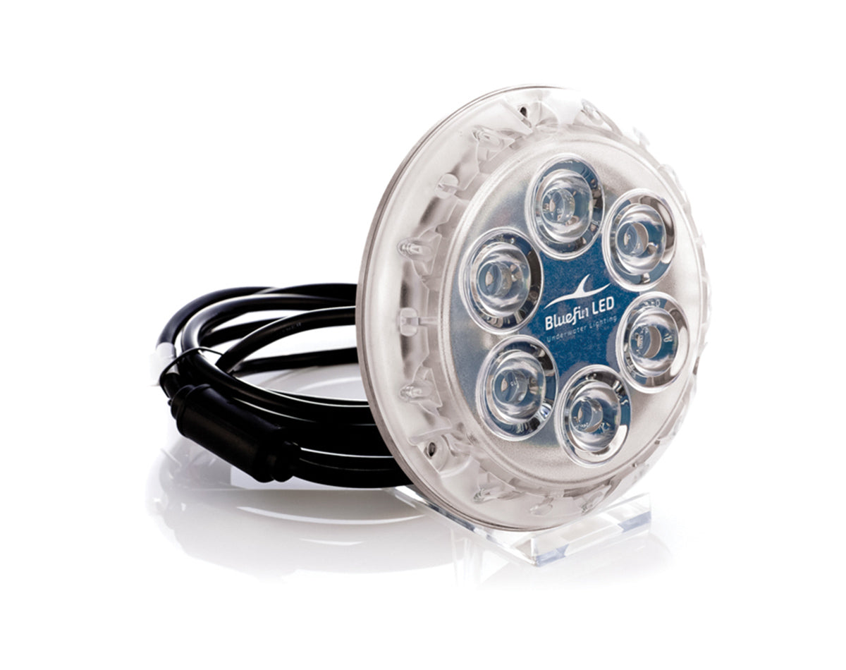 Bluefin LED Piranha P6 NITRO Single Colour Underwater Boat Light Aluminium Base