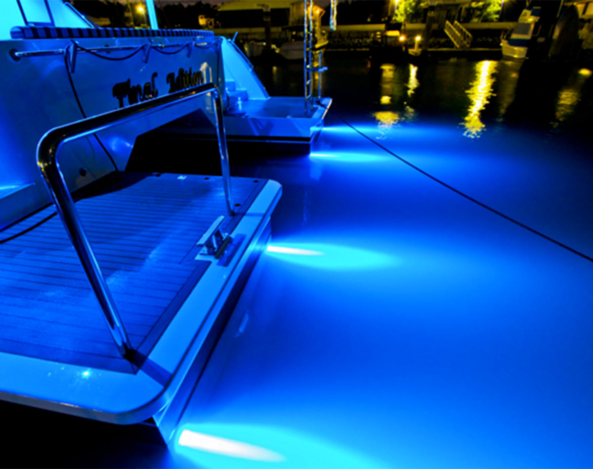 Bluefin LED Piranha P3 Single-Colour Underwater Boat Light Bronze Base