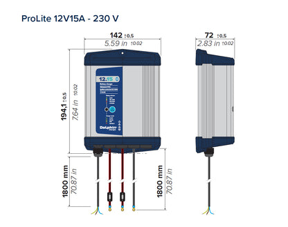 Dolphin Pro-Lite Battery Chargers 12V