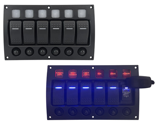 Curved Water Resistant Switch Panels