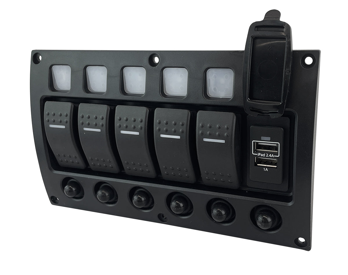 Curved Water Resistant Switch Panels