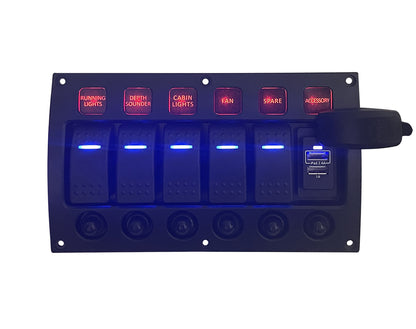 Curved Water Resistant Switch Panels