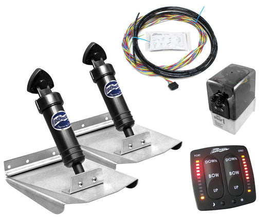 Bennett Marine Sport Hydraulic Trim Tab Complete System with Electric Indicator Control