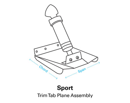 Bennett Marine Sport Hydraulic Trim Tab Complete System with Electric Indicator Control