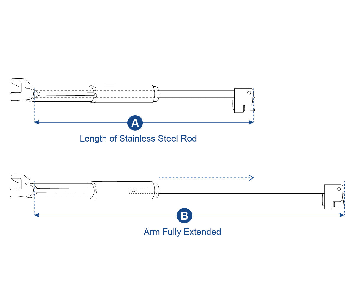 Bomar Replacement Complete Assembly Riser Arm for Round Hatches