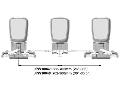 Tie Bar A97 Triple Outboard Application with Twin UC128-OBF or UC130-SVS Cylinders