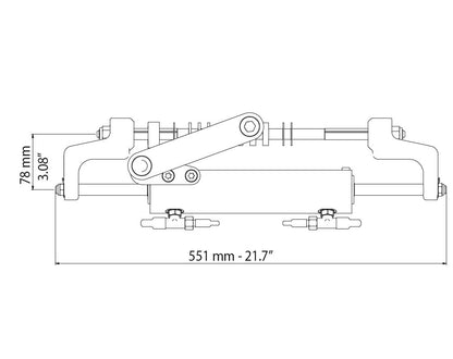 Ultraflex HyTech 175hp Hydraulic Steering Kit