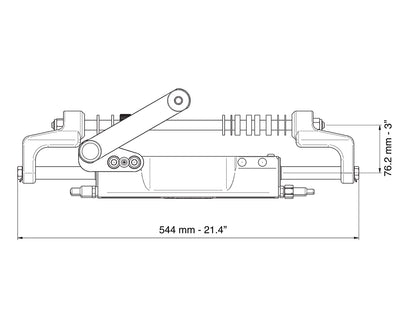 Ultraflex UC130-SVS High Performance SilverSteer Cylinder 350HP