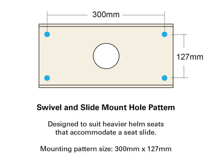 HM58 Flip-Up Helm Master Boat Seat