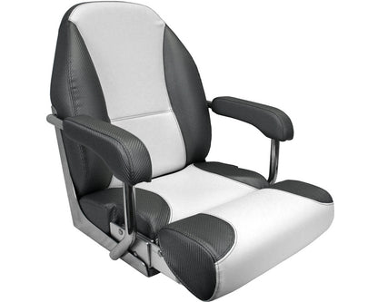 Mojo Deluxe Flip-Up Helm Boat Seat