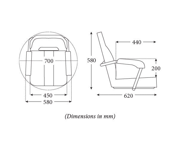 MO45 MINI MOJO Deluxe MK2 Boat Seat