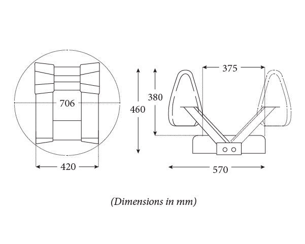 ST45 Two-Way Flip-Back Padded Seat