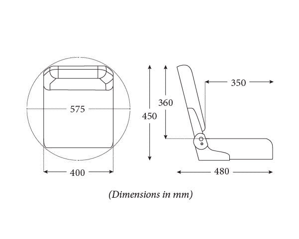 SC40 Folding Padded Seat