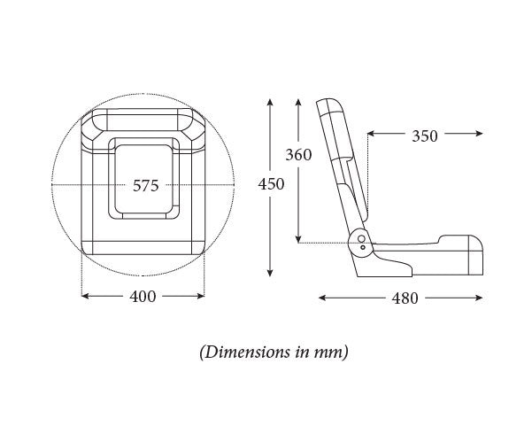 S40 Folding Padded Seat