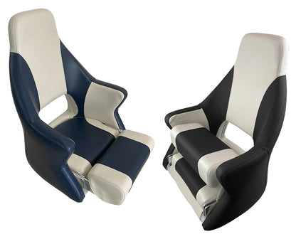 MB70 Helm Boat Seat with Flip Up Front Bolster