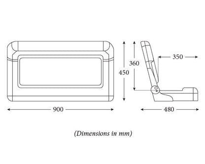 S90 Double Folding Bench Seat