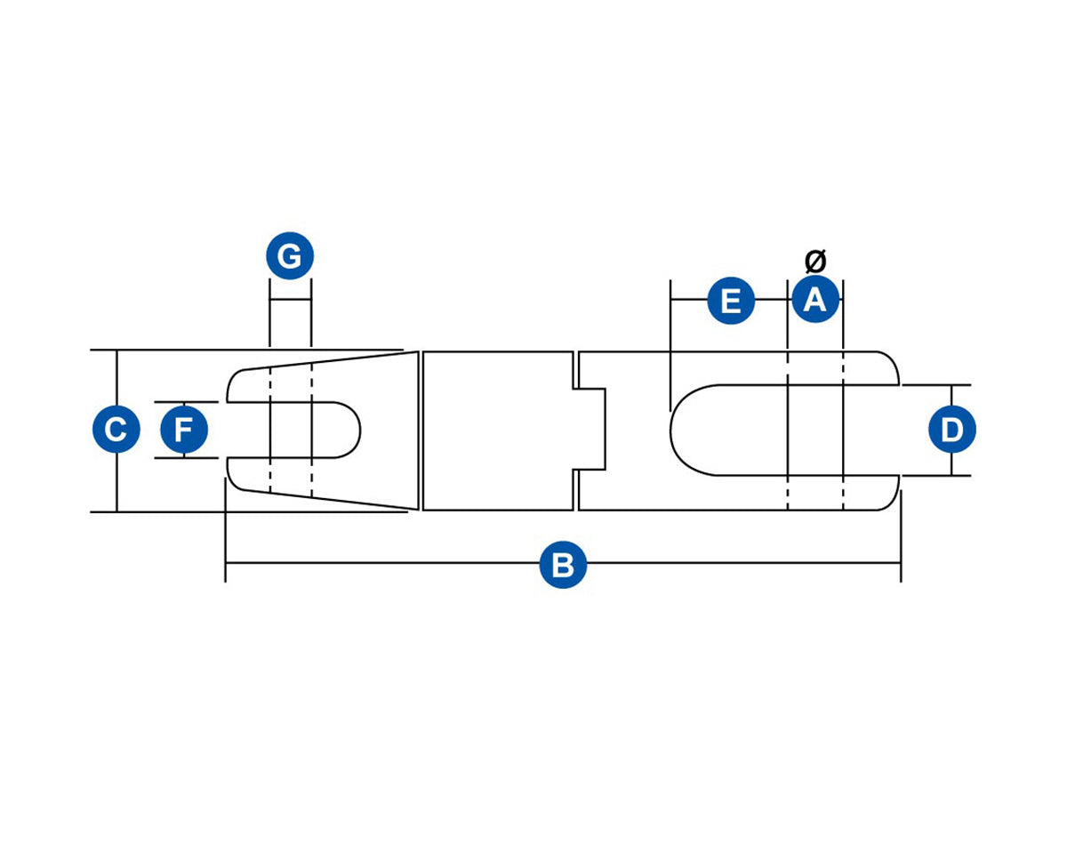 Anchor Swivel Connector Double Swivels 6-12mm