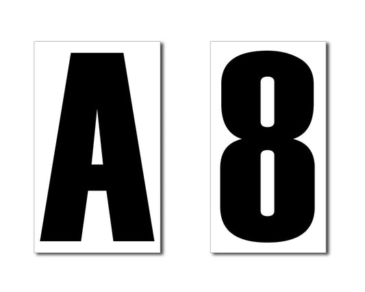 Boat Registration Number and Letters Large 160x85mm