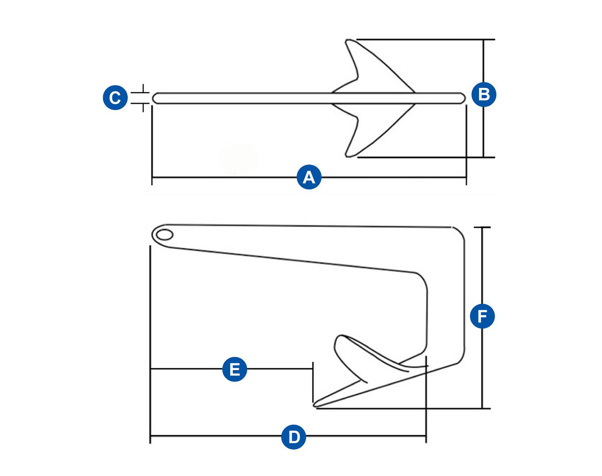 Anchor - Claw Galvanised