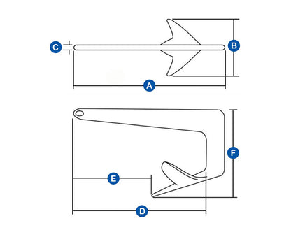 Anchor - Claw Galvanised