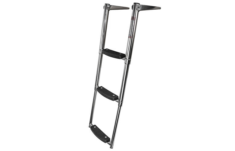 Above Platform Telescopic Ladder with Extra Wide Steps