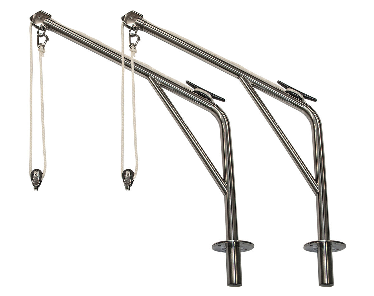 Stainless Steel Swivelling Davits Pair